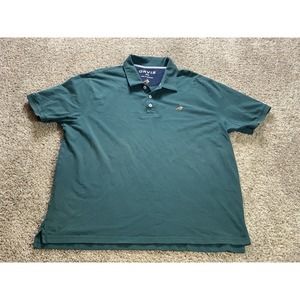 Orvis Shirt XXL Dark Green Mens Casual Stretch Golf Polo Logo Short Sleeve